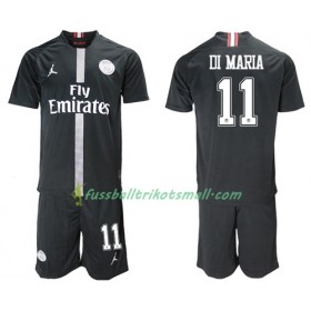 Fußballtrikots Paris Saint Germain Di Maria 11 Jodan Schwarz Kinder 2018-2019 Kurzarm Ausweichtrikot kaufen